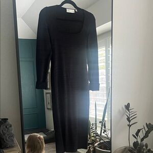 A.L.C. Classic Gray/Black Long Sleeve Dress